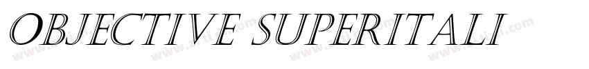 objective superItali字体转换